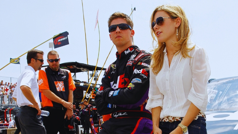 Who is Jordan Fish, and her role in Denny Hamlin's life? 